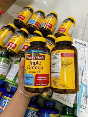 Triple Omega 3-6-9 Nature Made Mỹ 180V 