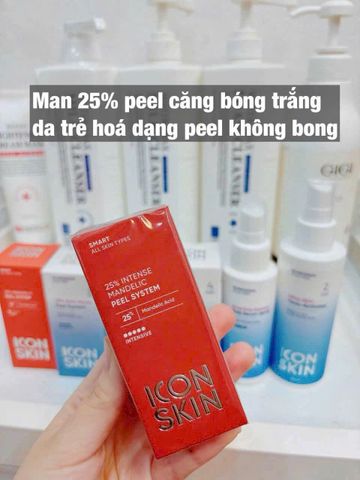 Serum ICON 25% Mandelic Peel - Tẩy Tế Bào Chết, Làm Sáng Da, Ngăn Ngừa Mụn Cho Làn Da Căng Bóng, Trẻ Hóa Tự Nhiên