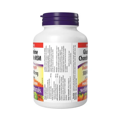 Viên Uống Glucosamine Chodroitine MSM Webber Naturals 120 Viên - Hỗ Trợ Khớp Linh Hoạt và Sức Khỏe Toàn Diện từ Canada