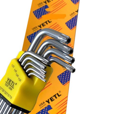 Bộ Lục Giác Đầu Bi Đầu Bông 9 Món Yeti Đa Năng USA - Dụng Cụ Sửa Chữa Tiện Ích Bằng Hợp Kim Cao Cấp, Độ Bền Cao