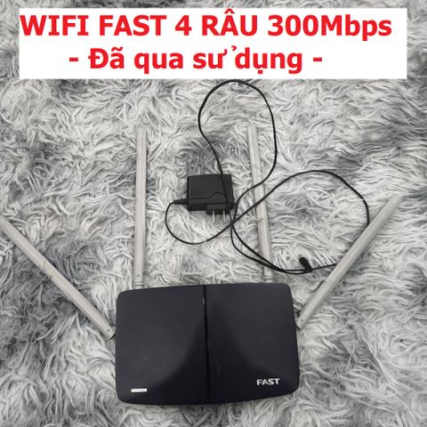 Bộ Phát Wifi Hàng Cũ FAST Router 4 Râu - Tốc Độ 300Mbps, Phát Sóng Mạnh Mẽ & Ổn Định Cho Mạng Internet Tốt Nhất