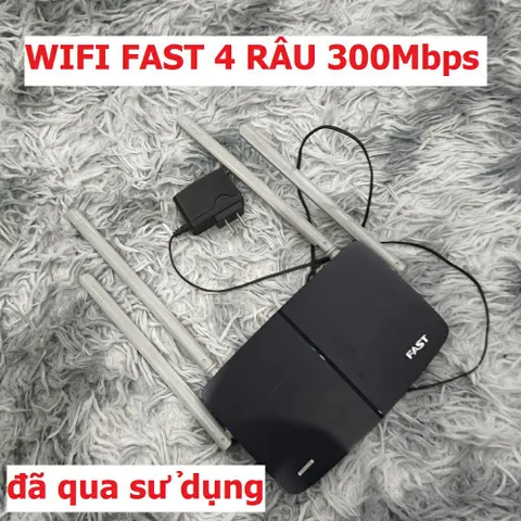 Bộ Phát Wifi Hàng Cũ FAST Router 4 Râu Tốc Độ 300Mbps - Kết Nối Mạnh Mẽ, Dễ Dàng Cài Đặt, Giải Pháp Internet Hiệu Quả