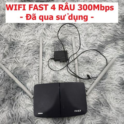Bộ Phát Wifi Hàng Cũ FAST Router 4 Râu Tốc Độ 300Mbps - Kết Nối Mạnh Mẽ, Dễ Dàng Cài Đặt, Giải Pháp Internet Hiệu Quả
