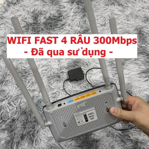 Bộ Phát Wifi Hàng Cũ FAST Router 4 Râu Tốc Độ 300Mbps - Kết Nối Mạnh Mẽ, Dễ Dàng Cài Đặt, Giải Pháp Internet Hiệu Quả