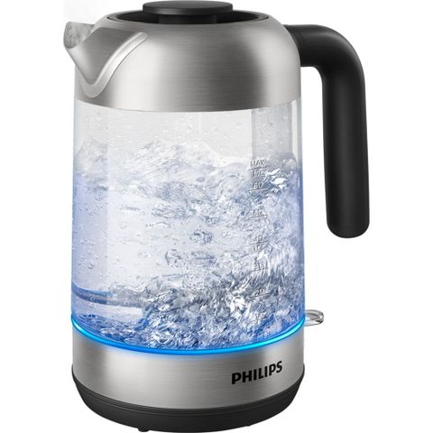 Bình Đun Siêu Tốc Philips HD9339 Thủy Tinh 1.7L, Công Suất 2200W, Thiết Kế Sang Trọng, Bảo Hành 2 Năm, Phù Hợp Gia Đình và Văn Phòng