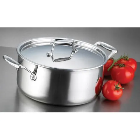 Nồi inox 5 lớp Scanpan Fusion 24cm - Nồi không dính, chịu nhiệt, dùng bếp từ, máy rửa bát, hàng chính hãng, thiết kế hiện đại