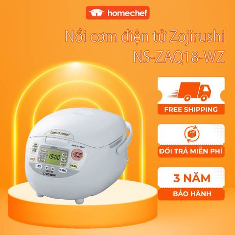 Nồi Cơm Điện Tử Zojirushi NS-ZAQ 1.8L/1.0l 1000W - Công Nghệ Fuzzy Logic, Nấu Nhiều Loại Gạo, Sản Xuất Nhật Bản