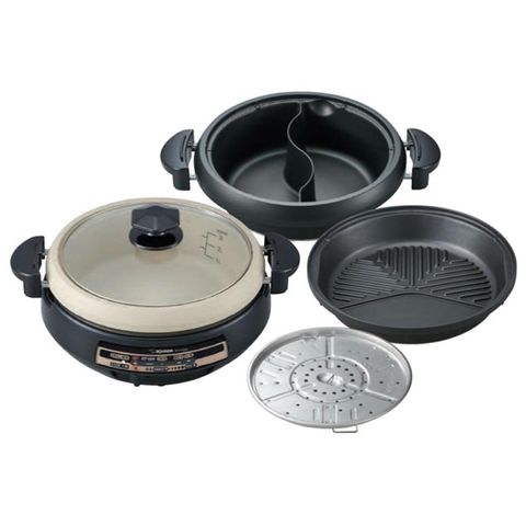 Nồi Lẩu Nướng Điện Đa Năng Zojirushi EP-PVQ30-BA - 2 Ngăn, Công Suất 1300W, Dung Tích 4.5L, Thiết Kế Hiện Đại, Bảo Hành 1 Năm