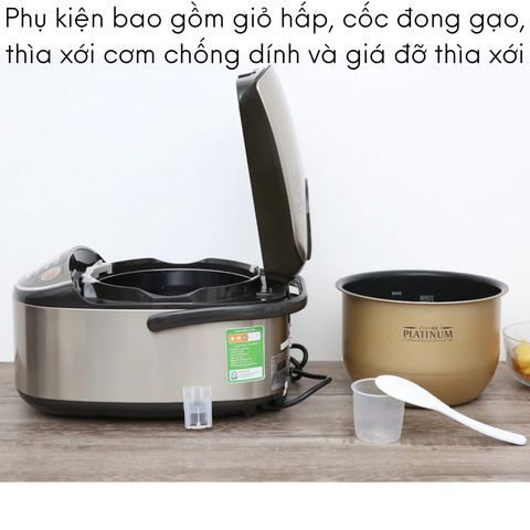Nồi cơm điện áp suất cao tần Zojirushi 1L NP-HRQ10-XT - Công nghệ IH, nấu cơm Nhật ngon dẻo, bảo hành 3 năm, thiết kế hiện đại