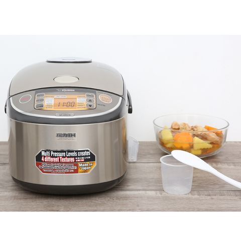 Nồi cơm điện áp suất cao tần Zojirushi 1L NP-HRQ10-XT - Công nghệ IH, nấu cơm Nhật ngon dẻo, bảo hành 3 năm, thiết kế hiện đại