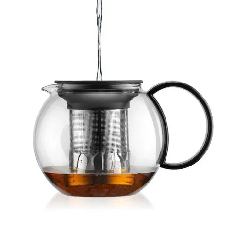 Bình Pha Trà Thủy Tinh Bodum Assam 500ml - Phong Cách Pháp, Hệ Thống Dừng Pha Thông Minh, Lý Tưởng Cho Trà Lá Rời Hoặc Túi Lọc