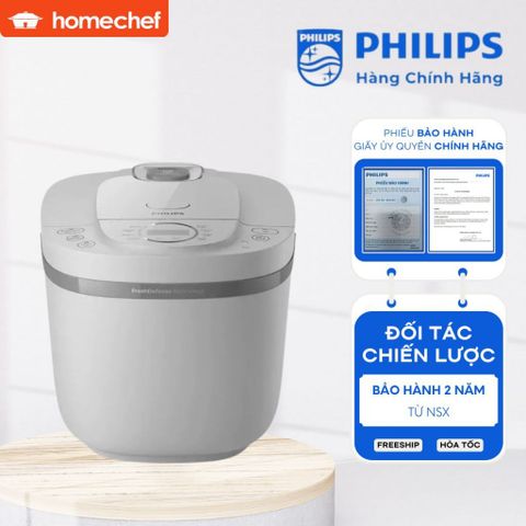 Nồi Cơm Điện Tử Philips HD4719/32 1.8 Lít - 12 Chế Độ Nấu Đa Năng, Giữ Ẩm Tối Ưu, Chất Liệu An Toàn, Hàng Chính Hãng