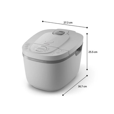 Nồi Cơm Điện Tử Philips HD4719/32 1.8 Lít - 12 Chế Độ Nấu Đa Năng, Giữ Ẩm Tối Ưu, Chất Liệu An Toàn, Hàng Chính Hãng