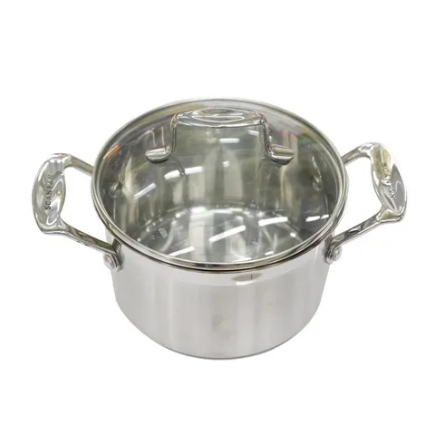Nồi inox cao cấp 304 Scanpan Impact 18cm - Hàng chính hãng, phù hợp bếp từ, dễ vệ sinh, nắp kính cường lực, an toàn cho sức khỏe.