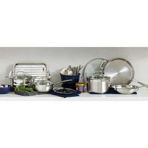 Nồi inox cao cấp 304 Scanpan Impact 18cm - Hàng chính hãng, phù hợp bếp từ, dễ vệ sinh, nắp kính cường lực, an toàn cho sức khỏe.