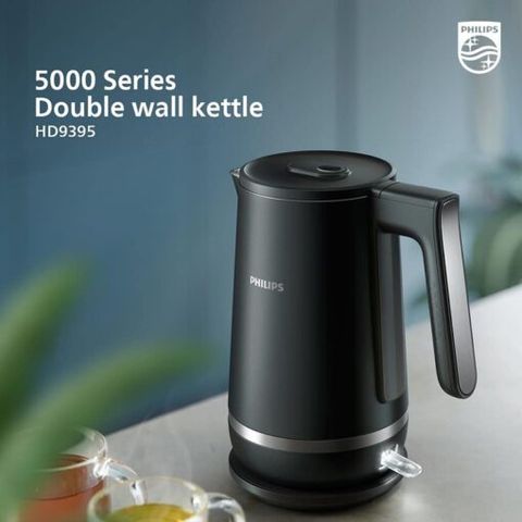 Bình đun nước siêu tốc Philips HD9395 1.7L - Công suất 2200W, An toàn, Thiết kế đẹp, Bảo hành 2 năm
