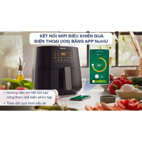 Nồi Chiên Không Dầu Philips HD9280/90 6.2L - Công Nghệ Rapid Air, Đa Chức Năng Nấu Ăn, Giữ Dinh Dưỡng, Hàng Chính Hãng