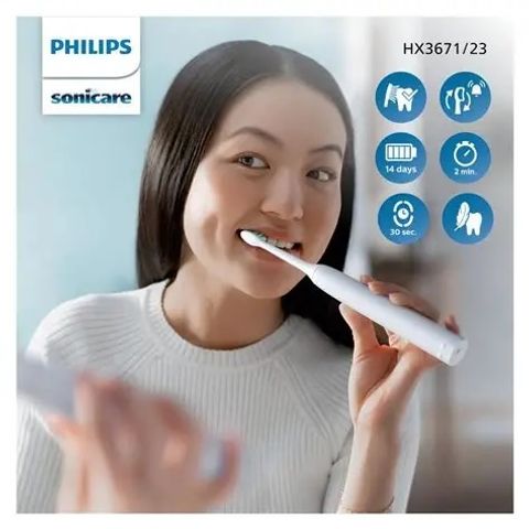 Bàn Chải Điện Philips Sonicare HX3671/23 - Công Nghệ Sonic Làm Sạch Mảng Bám Hiệu Quả, An Toàn Cho Nướu, Bảo Hành 2 Năm