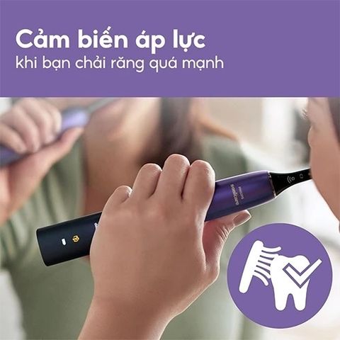 Bàn Chải Điện Philips Sonicare HX9911 Tím - Công Nghệ Sóng Âm & 4 Chế Độ Chăm Sóc Răng Miệng, Giúp Nướu Khỏe Mạnh Và Làm Sạch Sâu