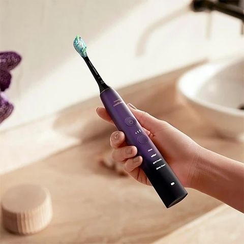 Bàn Chải Điện Philips Sonicare HX9911 Tím - Công Nghệ Sóng Âm & 4 Chế Độ Chăm Sóc Răng Miệng, Giúp Nướu Khỏe Mạnh Và Làm Sạch Sâu