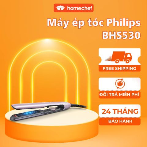 Máy Ép Tóc Philips BHS530 - Duỗi Thẳng, Tạo Kiểu Dễ Dàng với Công Nghệ ThermoShield, Chống Hư Tổn và Bảo Hành 2 Năm