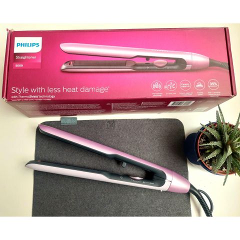 Máy Ép Tóc Philips BHS530 - Duỗi Thẳng, Tạo Kiểu Dễ Dàng với Công Nghệ ThermoShield, Chống Hư Tổn và Bảo Hành 2 Năm