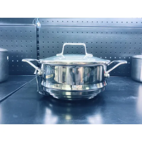 Xửng hấp inox 304 Scanpan Impact 1.3L - Vỉ hấp kèm nắp kính, sử dụng cho nồi 16/18/20cm, an toàn cho sức khỏe, hàng chính hãng