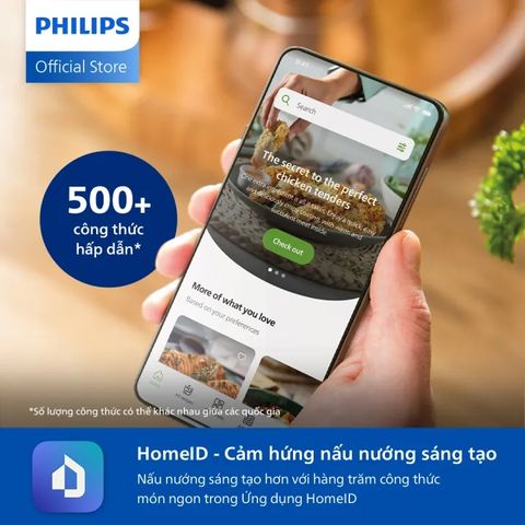 Nồi Chiên Không Dầu Điện Tử Philips NA230/00 6.2L - Công Nghệ RapidAir Tiết Kiệm Điện | 13 Chức Năng Nấu Thông Minh