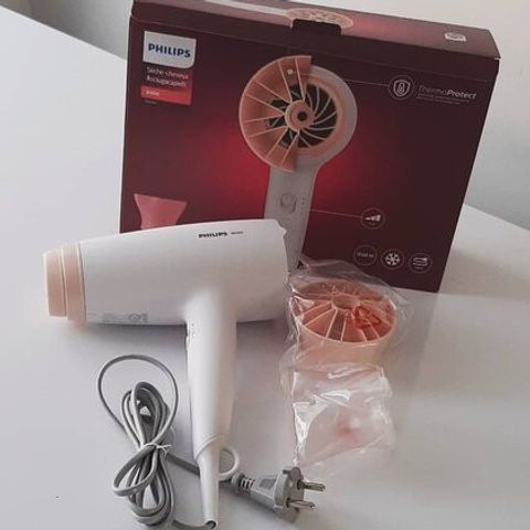 Máy Sấy Tóc Philips BHD300 - 1600W, Công Nghệ ThermoProtect, Thiết Kế Gọn Nhẹ, Bảo Hành 2 Năm, Tạo Kiểu Tóc Dễ Dàng