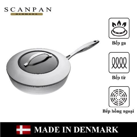 Chảo Chống Dính Liền Khối Scanpan CTX 28cm - 7 Lớp Đúc Sang Trọng Dùng Bếp Từ, An Toàn Chống Dính PFOA - Bảo Hành 3 Năm