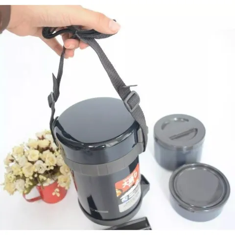 Hộp Cơm Giữ Nhiệt Zojirushi SL-GH18-BA 1.27L – Giữ Nóng Lên Đến 6 Tiếng, Thiết Kế 3 Ngăn Tiện Lợi