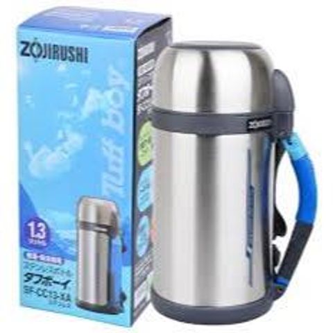 Bình Giữ Nhiệt Nóng Lạnh Zojirushi 1.3L SF-CC13-XA - Bảo Hành 1 Năm, Chất Lượng Nhật Bản, Duy Trì Nhiệt Lâu, Màu Inox