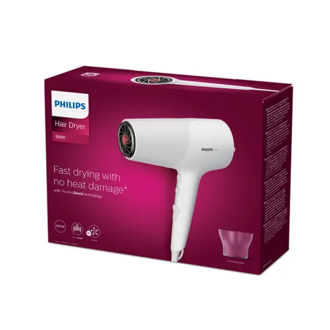 Máy Sấy Tóc Philips BHD500 2100W - Công Nghệ ThermoShield, Ion Gấp 2, 6 Chế Độ Nhiệt & Tốc Độ, Nút Cool Shot, Bảo Hành 2 Năm