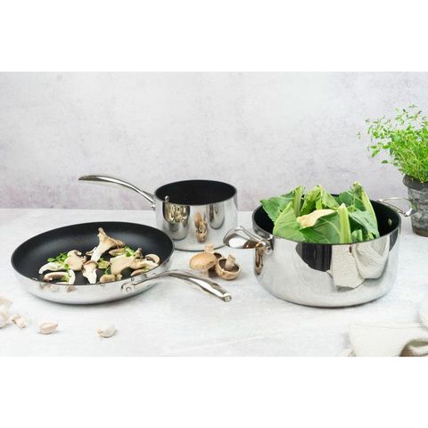 Chảo chống dính Scanpan HaptiQ 28cm cao cấp, dùng bếp từ, lớp Stratanium+ bền đẹp, bảo hành 3 năm, hàng chính hãng Đan Mạch