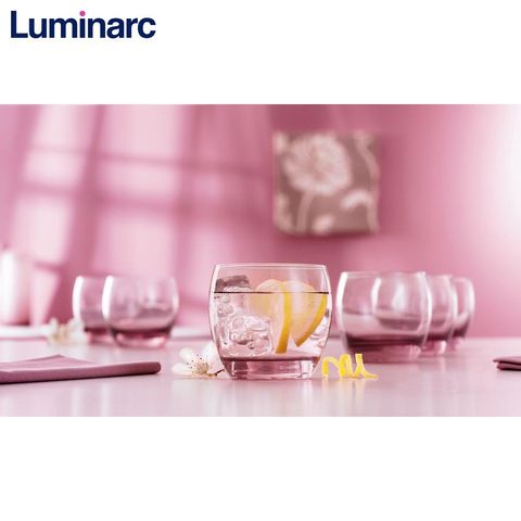 Bộ Cốc Thủy Tinh Thấp Màu Hồng Luminarc Salto 6 Chiếc 32cl - Thiết Kế Hiện Đại, An Toàn Và Tiện Ích Cho Bếp Nhà