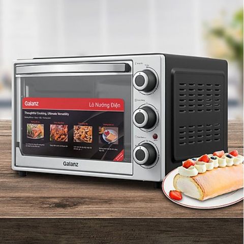 Lò Nướng Điện Galanz KWS1530LQ-D2 30L 1500W - Sang Trọng, Đối Lưu, Nướng Xiên Quay, Bảo Hành 1 Năm