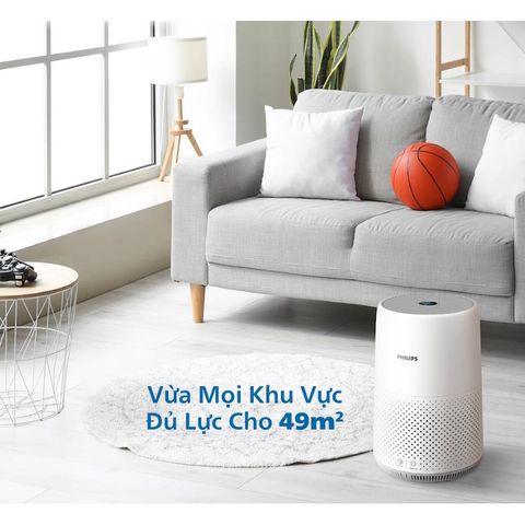 Máy Lọc Không Khí Philips AC0850/20 - Wifi, Diện Tích 49m2, 99,9% Vi-rút, Bảo Hành 2 Năm, Cảm Biến Thông Minh, Tiết Kiệm Năng Lượng