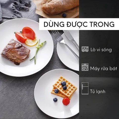 Bộ bát đĩa (tô, chén, dĩa) thủy tinh  Luminarc Diwali 15 chi tiết, chịu sốc nhiệt tốt - DW15L