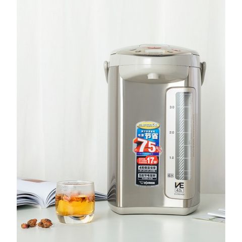 Bình thủy điện Zojirushi CV-DSQ40-XA 4L - 720W, Chế độ giữ nhiệt thông minh, Sang trọng và Tiết kiệm điện, Sản xuất Nhật Bản