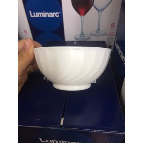 Bộ 6 Bát Ăn Cơm Thủy Tinh Luminarc Trianon 12cm - An Toàn Lò Vi Sóng, Máy Rửa Bát, Thiết Kế Hiện Đại
