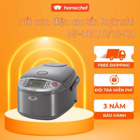 Nồi cơm điện cao tần Zojirushi NP-HBQ10-XA 1L - Công nghệ Neuro Fuzzy, bền đẹp, nấu cơm ngon, bảo hành 3 năm, sản xuất Nhật Bản