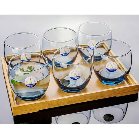 Bộ 6 Cốc Thủy Tinh Luminarc J1584 320ml - Thủy Tinh Không Chì, An Toàn Sức Khỏe, Thiết Kế Hiện Đại