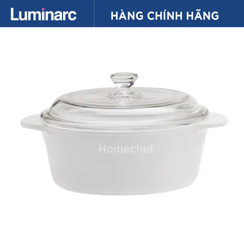 Nồi thủy tinh Luminarc Blooming C6315, dung tích 1L, dùng bếp ga, bếp hồng ngoại, sản xuất tại Pháp