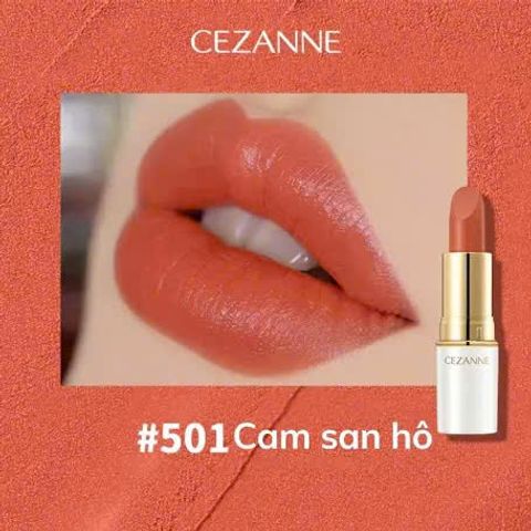 Son Lì Không Chì Cezanne Lasting Lip Color N Màu 501, 102, 302 - Son Dưỡng Môi Tươi Tắn, Quyến Rũ, Lâu Trôi, Hàng Nhật Xách Tay