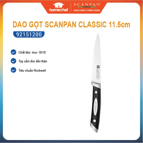 Dao Cắt Thái & Gọt Hoa Quả Scanpan Classic 11.5cm - Thép Không Gỉ Cao Cấp, Chất Lượng Đan Mạch, Dùng Cho Đầu Bếp Chuyên Nghiệp