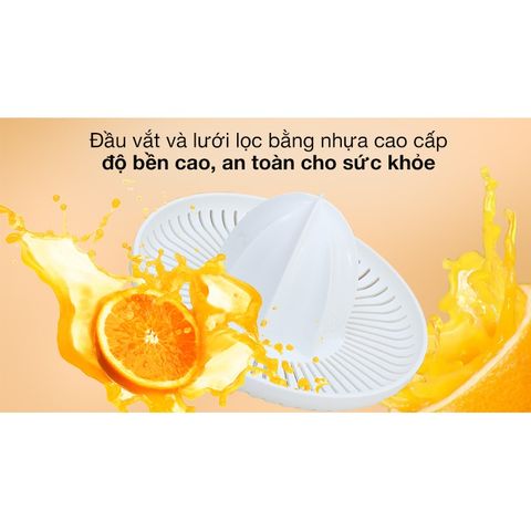 Máy Vắt Cam Philips HR2738 - Công Suất 25W, Dung Tích 0.5 Lít, Thiết Kế Tiện Lợi, Bảo Hành 2 Năm, Hàng Chính Hãng