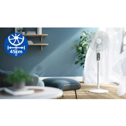 Quạt Điện Đứng Philips CX1220/00 - Công Suất 3330m³/h, Yên Tĩnh 38dB, Tốc Độ Điều Chỉnh & Chức Năng Hẹn Giờ - Giải Pháp Mát Mẻ Cho Mùa Hè