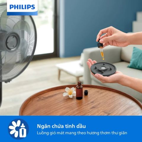 Quạt Điện Đứng Philips CX1220/00 - Công Suất 3330m³/h, Yên Tĩnh 38dB, Tốc Độ Điều Chỉnh & Chức Năng Hẹn Giờ - Giải Pháp Mát Mẻ Cho Mùa Hè