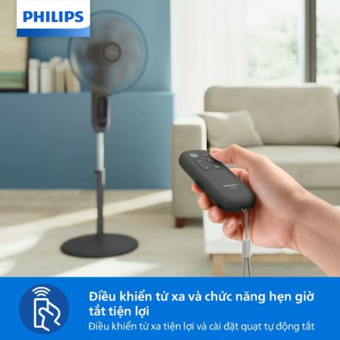 Quạt Điện Đứng Philips CX1220/00 - Công Suất 3330m³/h, Yên Tĩnh 38dB, Tốc Độ Điều Chỉnh & Chức Năng Hẹn Giờ - Giải Pháp Mát Mẻ Cho Mùa Hè