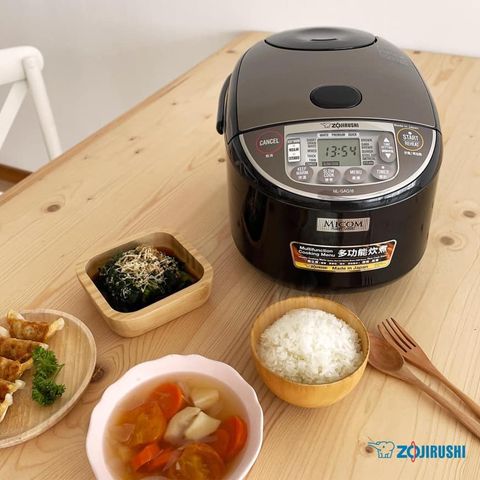 Nồi Cơm Điện Tử Zojirushi NL-GAQ18V-BM 1.8L - Chức Năng Nấu Dinh Dưỡng và Hấp STEAM - Gia Đình Nhỏ Tiện Dụng, Bảo Hành 1 Năm
